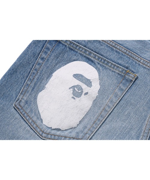 A BATHING APE（アベイシングエイプ） ジーンズ APE HEAD DENIM PANTS