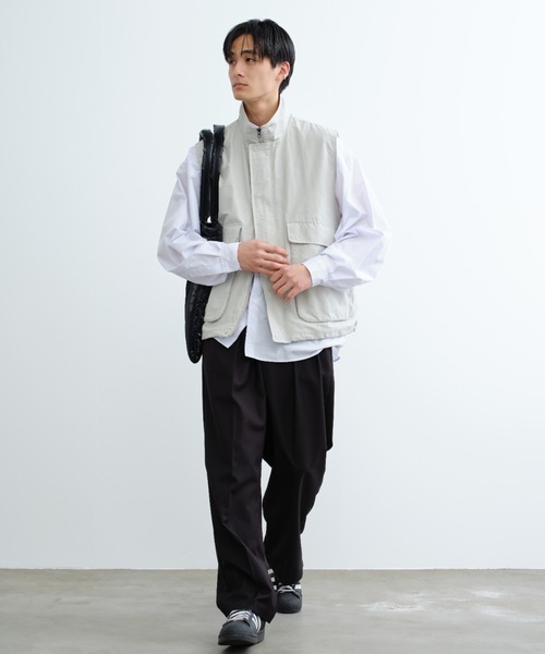 「SINSS」 長袖シャツ SMALL ホワイト メンズ_画像9