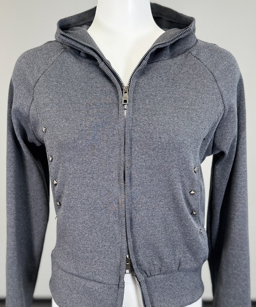 「FOLLOWIN」 ジップアップパーカー FREE ブラック レディース_画像5