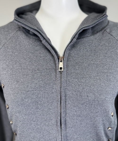 「FOLLOWIN」 ジップアップパーカー FREE ブラック レディース_画像6