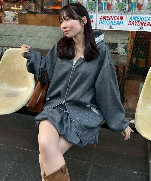 continuer de NICE CLAUP パーカー 「2026SS」レース使いZIPUPパーカー