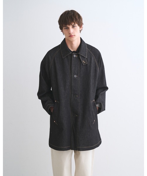 ステンカラーコート コート WORK COAT 002D メンズの画像