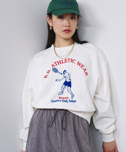 ROSE BUD（ローズバッド） トレーナー スウェット COUNTRY CLUB L/S