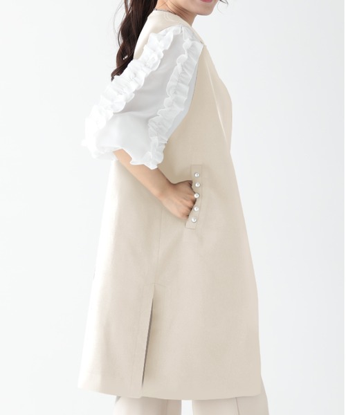 「O.S.K」 ベスト FREE アイボリー レディース_画像7