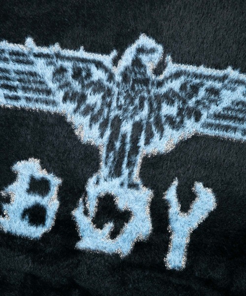 「BOY LONDON」 長袖ニット M ブラック メンズ_画像7