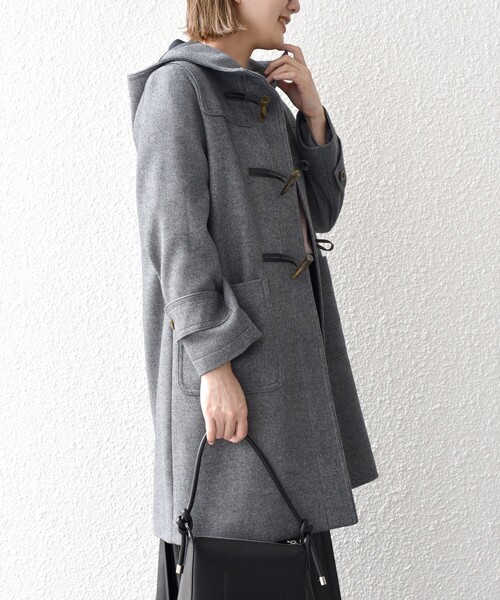 「SHIPS」 ダッフルコート SMALL ブルー レディース_画像2