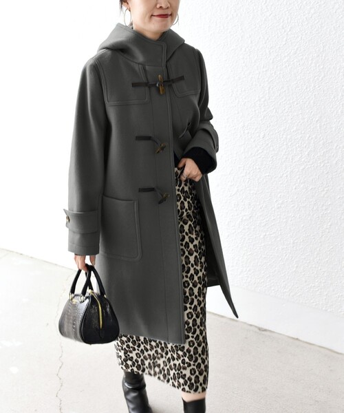 「SHIPS」 ダッフルコート SMALL ブルー レディース_画像3