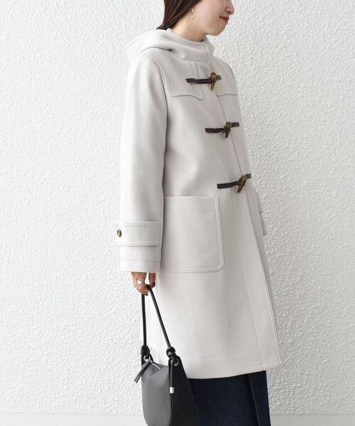 「SHIPS」 ダッフルコート SMALL ブルー レディース_画像4