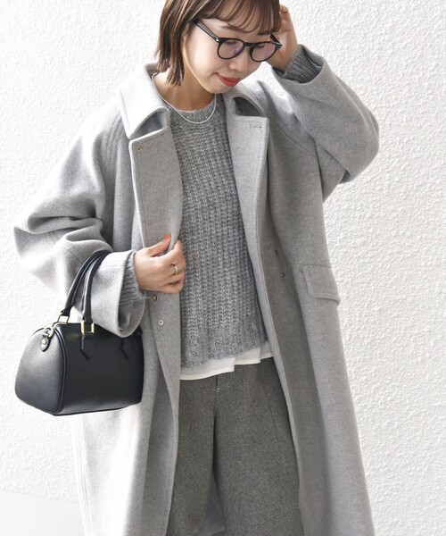 SHIPS any 「SHIPS any」 ステンカラーコート ONE SIZE ライトグレー