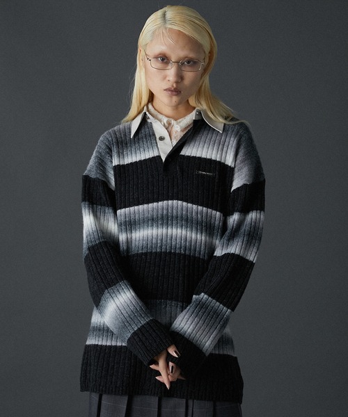 「PRANK PROJECT」 長袖ニット FREE グレー レディース_画像3