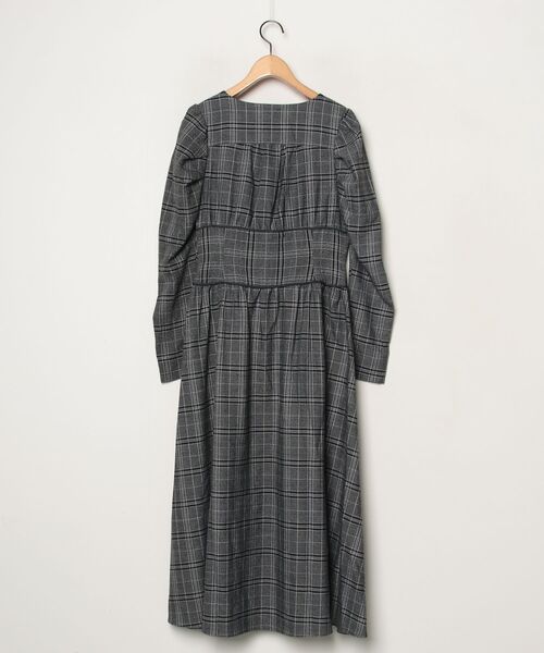 Her lip to チェック柄長袖ワンピース M グレー レディース : ZOZOTOWN