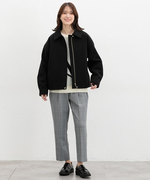 「Honeys」 「GLACIER」ブルゾン S グレイッシュベージュ レディース_画像5