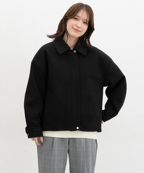 「Honeys」 「GLACIER」ブルゾン S グレイッシュベージュ レディース_画像7