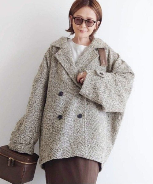 「notch.」 ピーコート M ブラック レディース_画像7