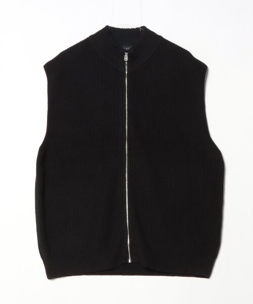 「NANO universe」 ニットベスト M ブラック メンズ_画像2