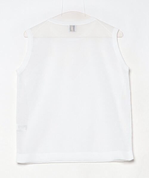 「6」 ノースリーブニット FREE ベージュ レディース_画像2