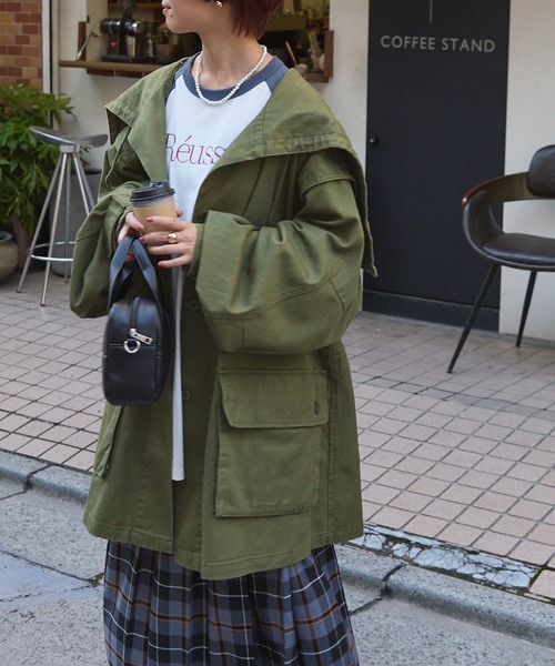 「forksy.」 コート FREE インディゴブルー レディース_画像7