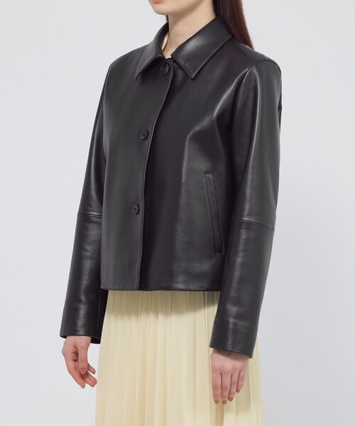 ブルゾン アウター レザー　ジャケット レディースの画像