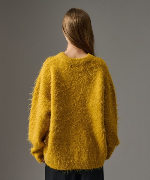 「WETTEMPT」 長袖ニット MEDIUM マスタード メンズ_画像3