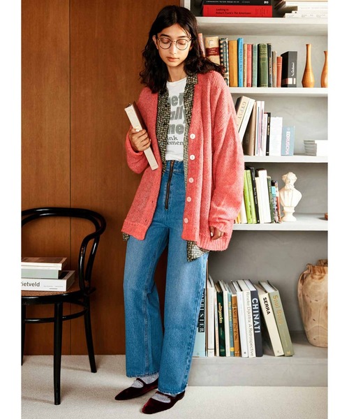 「MEDE19F」 デニムパンツ MEDIUM ライトインディゴブルー レディース_画像2