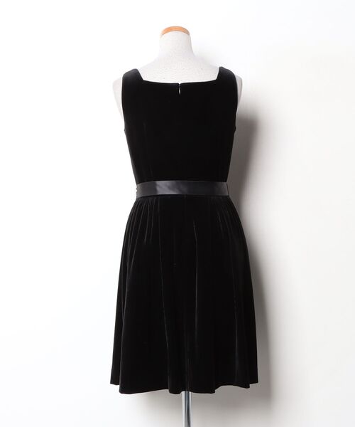 「QUEENS COURT」 ノースリーブワンピース 2 ブラック レディース_画像2