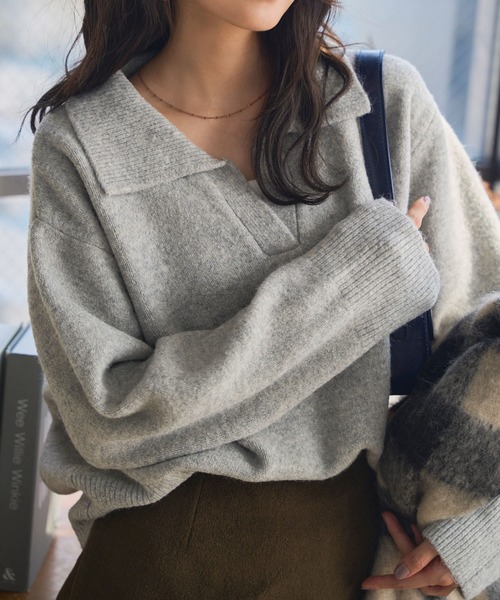 「KOBE LETTUCE」 長袖ニット M ピンク レディース_画像3
