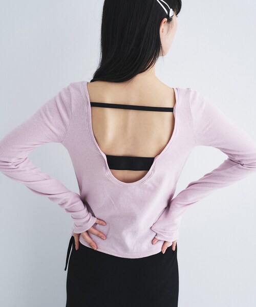 tシャツ backline elastic pullover レディースの画像