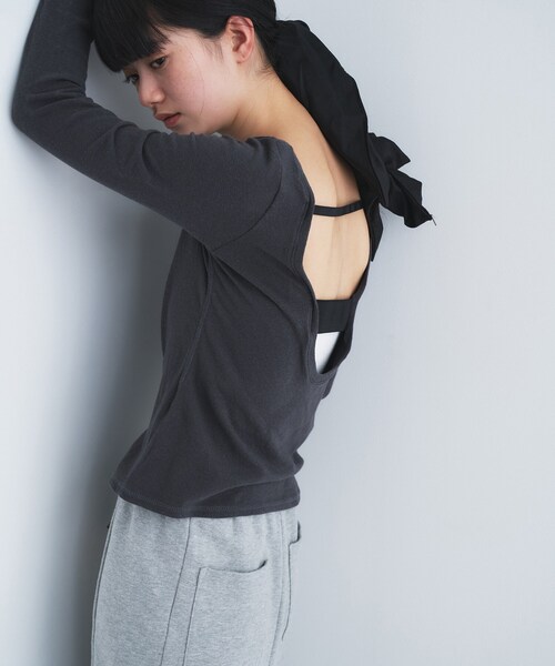 tシャツ backline elastic pullover レディースの画像