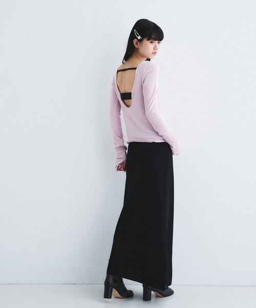 tシャツ backline elastic pullover レディースの画像