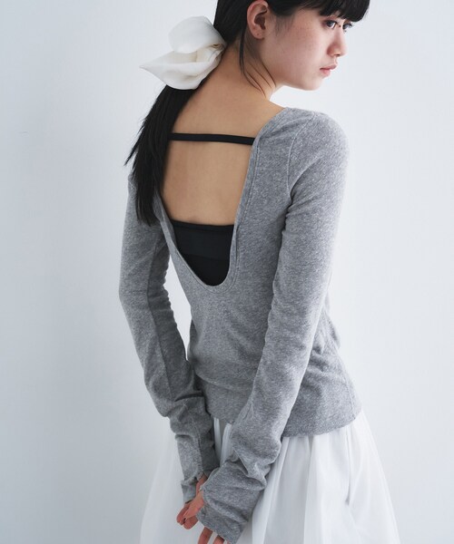 tシャツ backline elastic pullover レディースの画像