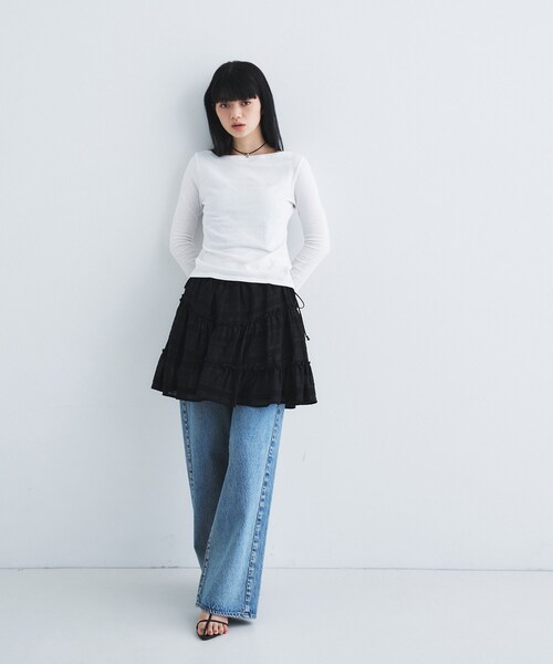 tシャツ backline elastic pullover レディースの画像
