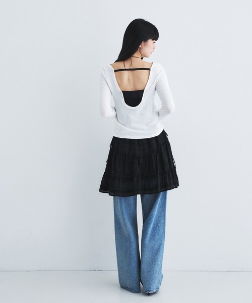 tシャツ backline elastic pullover レディースの画像