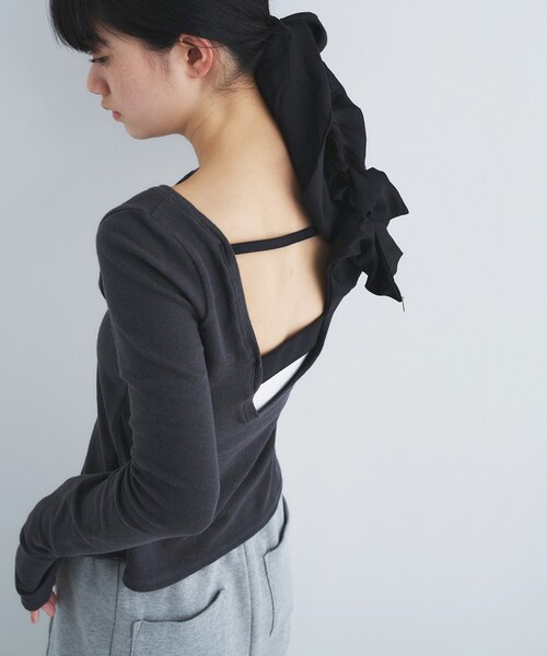 tシャツ backline elastic pullover レディースの画像