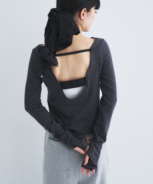 tシャツ backline elastic pullover レディースの画像