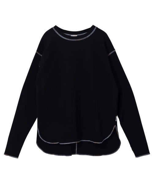 「ANME」 長袖カットソー M オートミール レディース_画像2