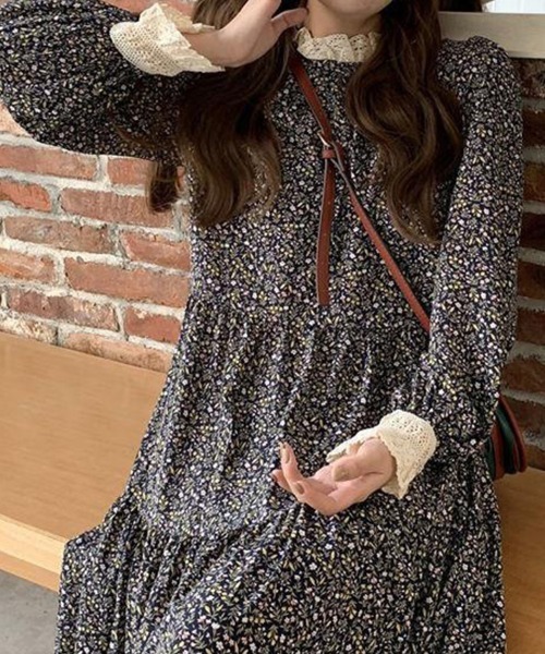 値下げ❗OLD ENGRAND 超美品❗ 上質小花ワンピース Sally Lunn ワンピース 小花柄レトロワンピース : ZOZOTOWN Yahoo!店