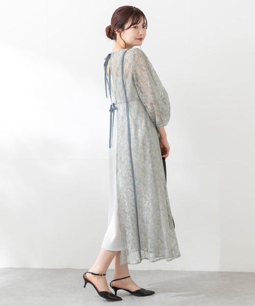 「kaene」 長袖ワンピース 36 ミント レディースの画像