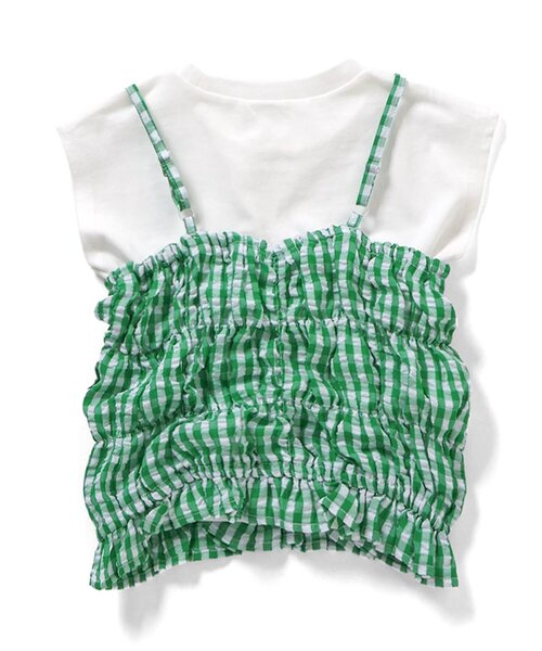 BREEZE（ブリーズ） tシャツ シャーリングギンガムチェック2Pセット