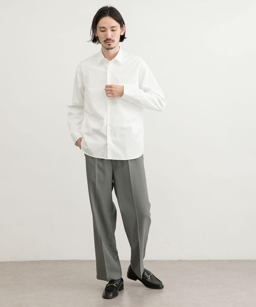 「THOMAS MASON」 長袖シャツ MEDIUM ホワイト メンズ_画像3