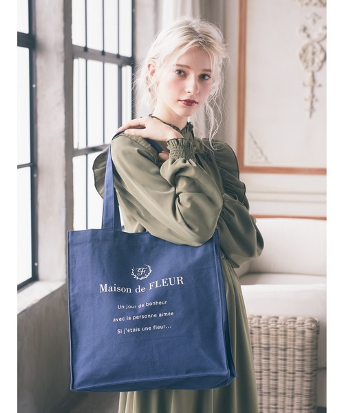 「Maison de FLEUR」 トートバッグ FREE ブラック レディース_画像4