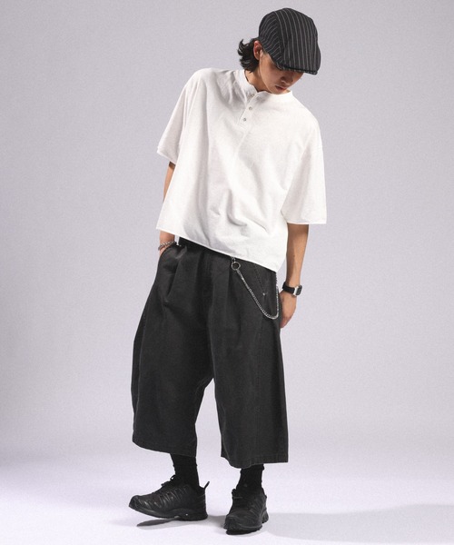 RAGEBLUE（レイジブルー） tシャツ Pigment Henry Neck T-Shirt