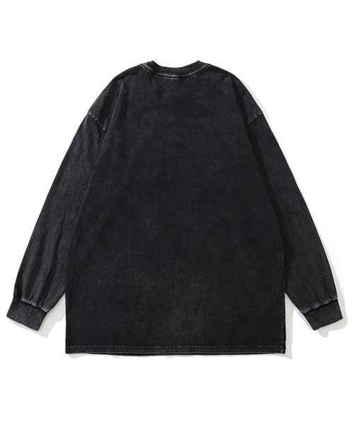 「Ressaca」 「liangxilin」長袖Tシャツ L ブラック×イエロー メンズ_画像2