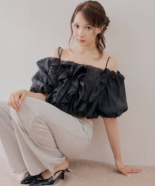 DRAWER（ドゥロワー） 長袖ブラウス 36 ピンク レディース : ZOZOTOWN