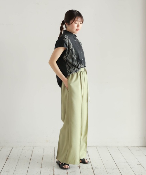 「NOMBRE IMPAIR」 パンツ FREE ブラック レディース_画像3