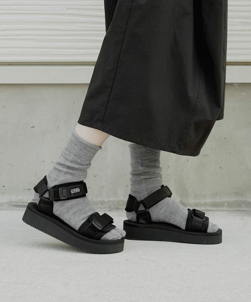 「SUICOKE」 フラットサンダル 6 ブラック レディース_画像7