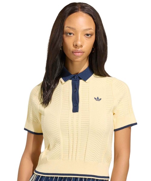 adidas（アディダス） ポロシャツ ポロ adidas CABLE KNIT CALI TEE