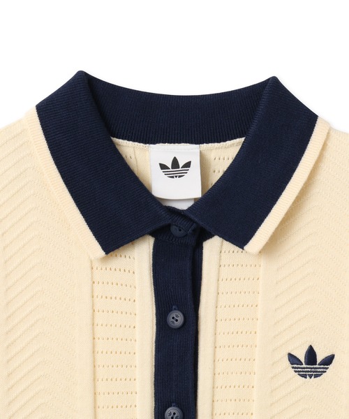 adidas（アディダス） ポロシャツ ポロ adidas CABLE KNIT CALI TEE