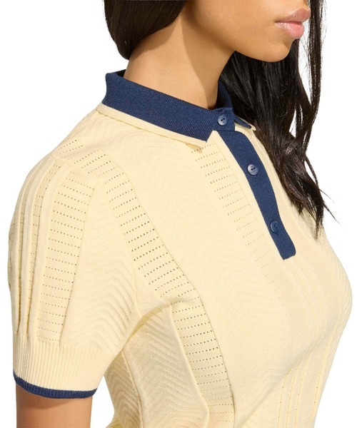 adidas（アディダス） ポロシャツ ポロ adidas CABLE KNIT CALI TEE