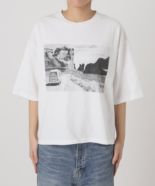 FRAMeWORK（フレームワーク） tシャツ 半袖 「追加」PHOTO T-SHIRT 2