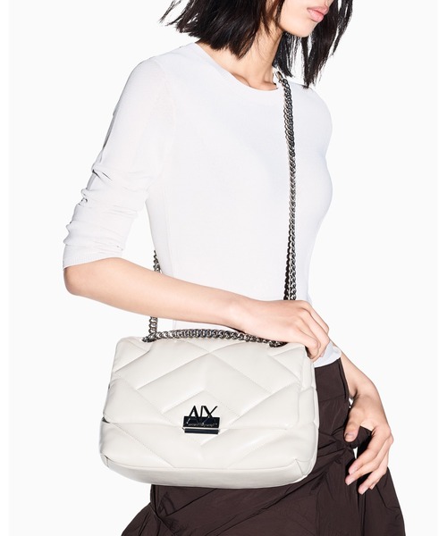 ARMANI EXCHANGE キルティング ショルダーバッグ バッグ 「A|X